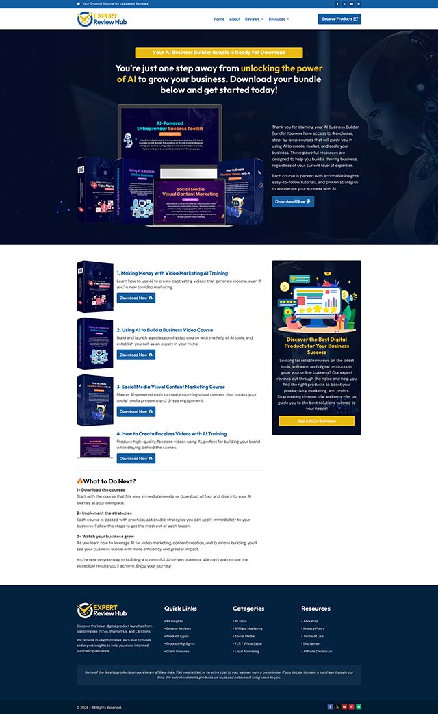 Product Review And Bonuses